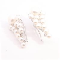 Orecchini Domar Gioielli Donna Orecchini perle argento 925 in Argento Cubic Zirconia EPB119248